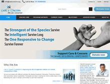 Tablet Screenshot of careconcern.org